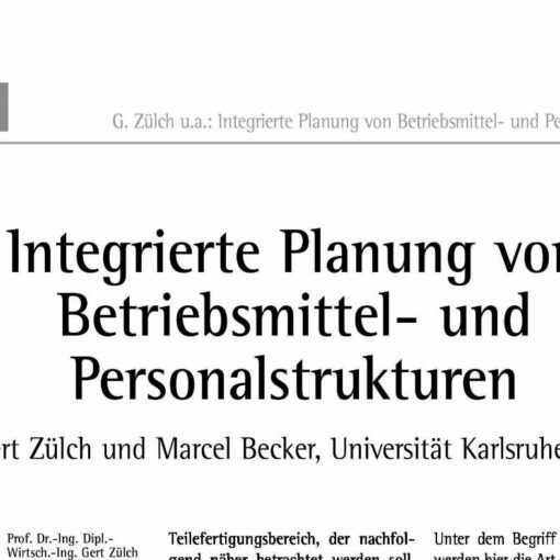 Integrating Machinery and Personnel Structure Planning